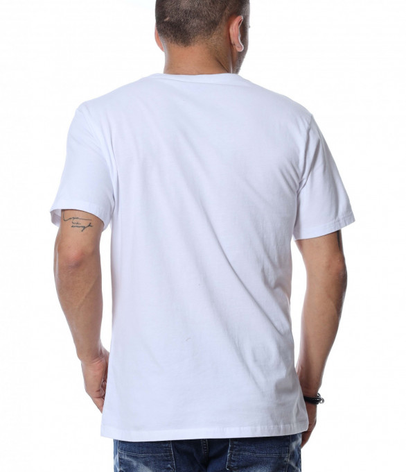 Тениска с голяма апликация 12488 - Бял