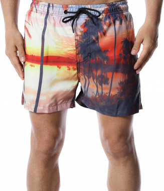 Плажни шорти с пейзаж 12536...