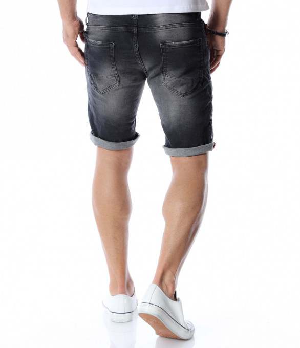 Къси дънки Red point 12554 - Черен