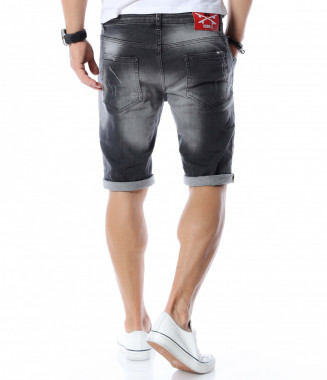 Къси дънки с дизайн 12590 -... 2