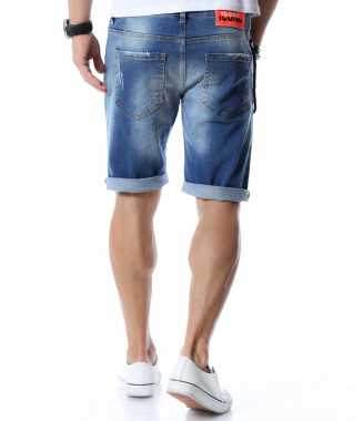 Къси дънки с декорация... 2