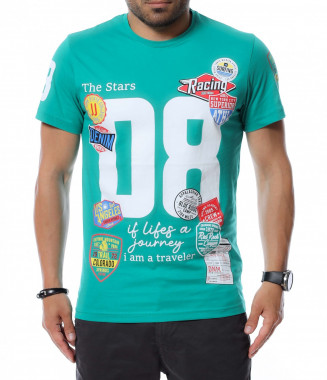 Тениска с голяма щампа...