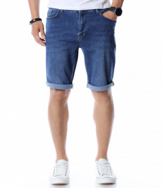 Тъмносини къси дънки 12586...