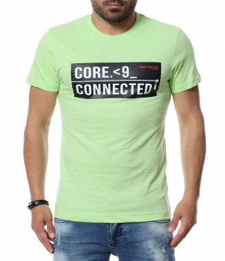 Тениска с акцентираща щампа...