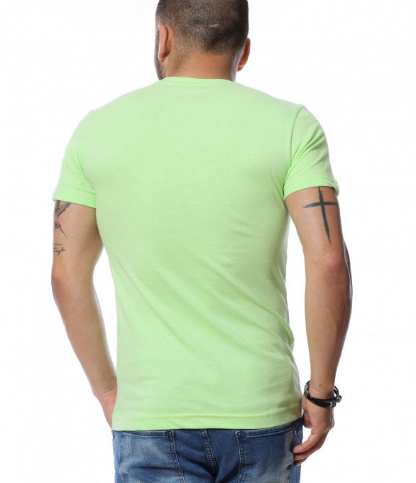 Тениска с акцентираща щампа 12637 -...