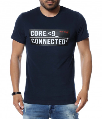 Тениска с акцентираща щампа...