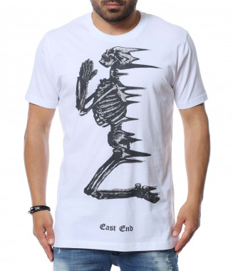 Тениска с дизайн 12623 - Бял