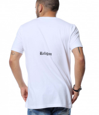 Тениска с дизайн 12623 - Бял 2