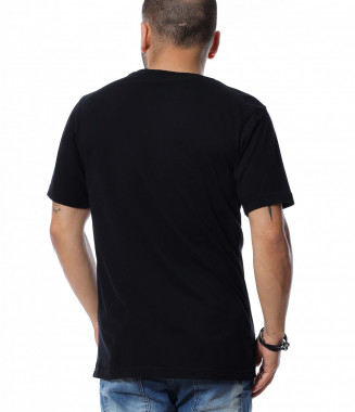 Тениска с надпис 12613 - Черен 2