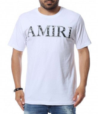 Тениска с надпис 12613 - Бял