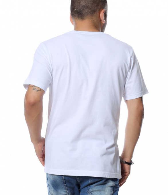 Тениска с надпис 12613 - Бял