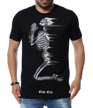 Тениска с дизайн 12623 - Черен