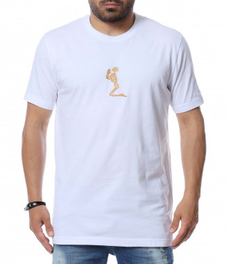 Тениска с лого 12621 - Бял