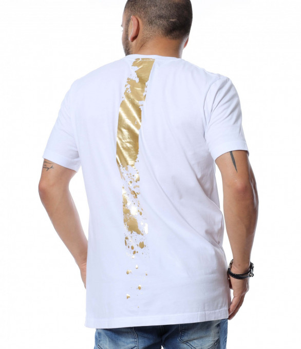 Тениска с лого 12621 - Бял