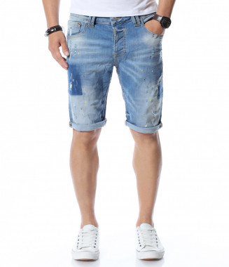 Къси дънки 12605 - Син