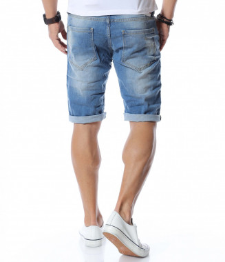 Къси дънки 12605 - Син 2