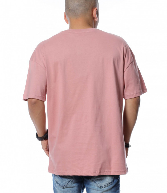 Тениска със щампиран надпис 12654 -...