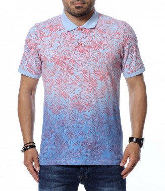 Тениска с яка 12666 -...