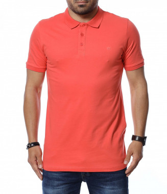 Разноцветна тениска с яка...