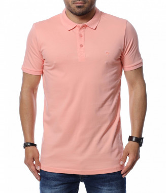 Разноцветна тениска с яка...