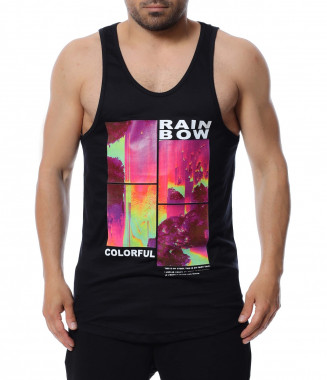 Потник със щампа 12676 - Черен