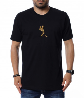 Тениска с лого 12621 - Черен