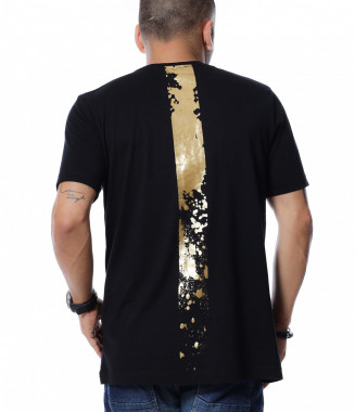 Тениска с лого 12621 - Черен 2