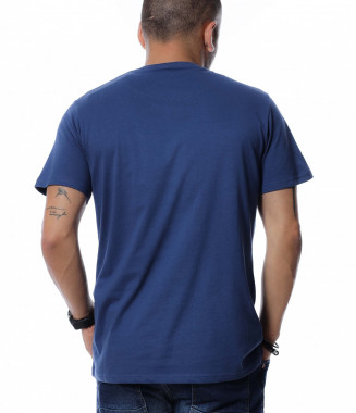 Тениска със щампа 12688 - Син 2