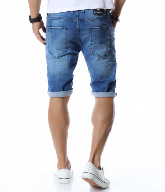 Къси дънки с дизайн 12629 -... 2