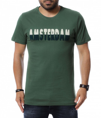 Тениска с пухен надпис...