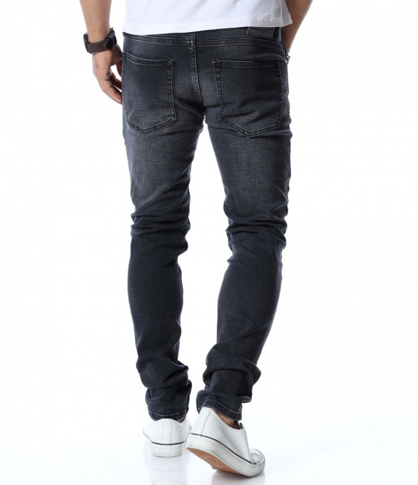 Класически дънки 12733 - Черен