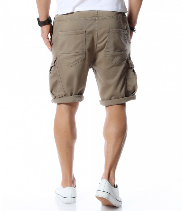 Къси карго панталони 12738 - Зелен