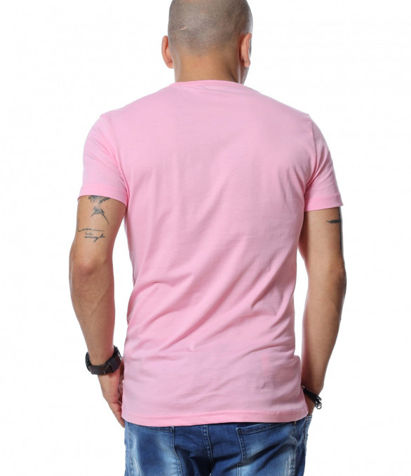 Тениска със щампиран надпис 12747 -...