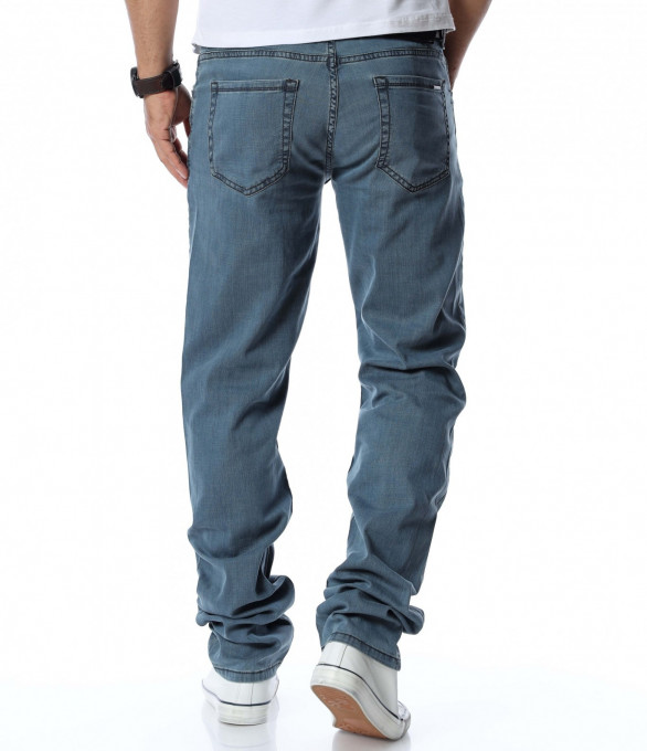 Дънки от тънка материя 12767 - Сив