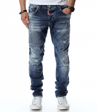 Дълги дънки с кръпки 12771...