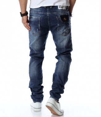 Дълги дънки с кръпки 12771... 2