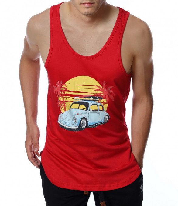 Потник с апликация 12786 - Червен