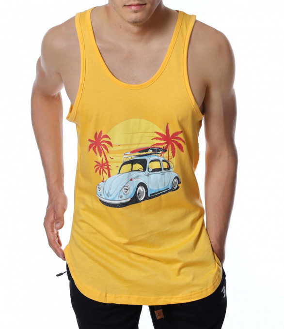 Потник с апликация 12786 - Жълт