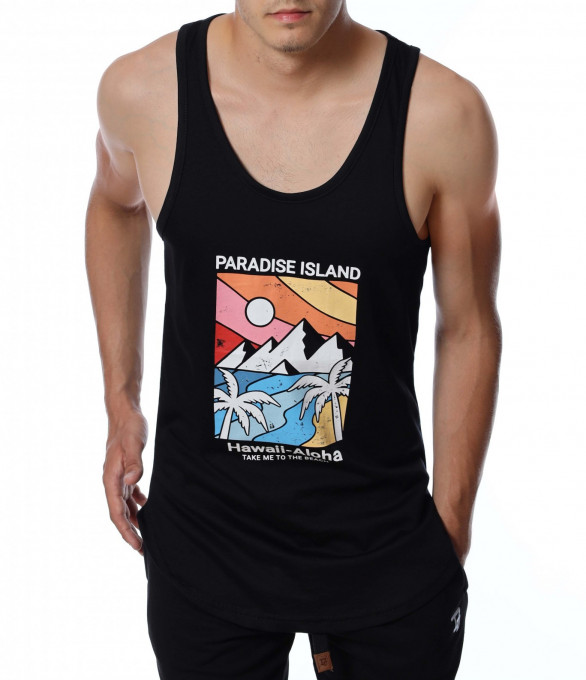 Потник с апликация 12784 - Черен