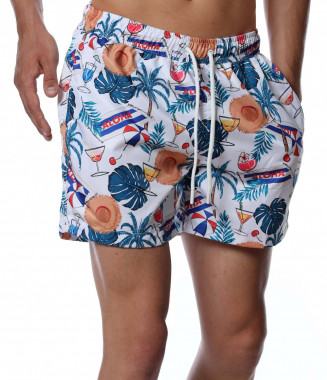 Плажни шорти 12783 - Бял 2