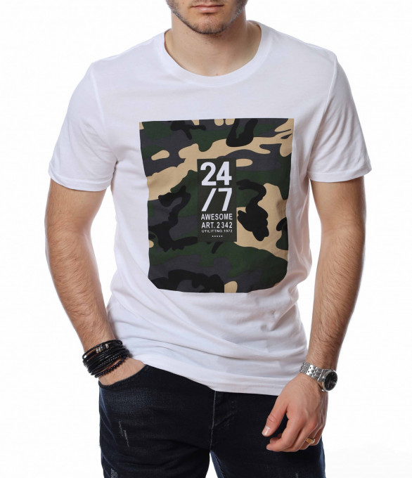 Черни дънки с пръски 12887 - Черен