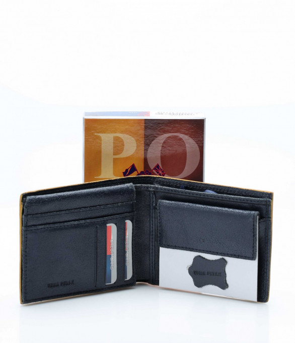 Портмоне с лого 12848 - Син