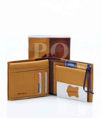 Цветен портфейл 12823 - Кафяв