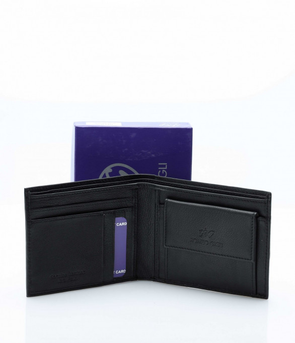 Елегантен портфейл 12853 - Черен