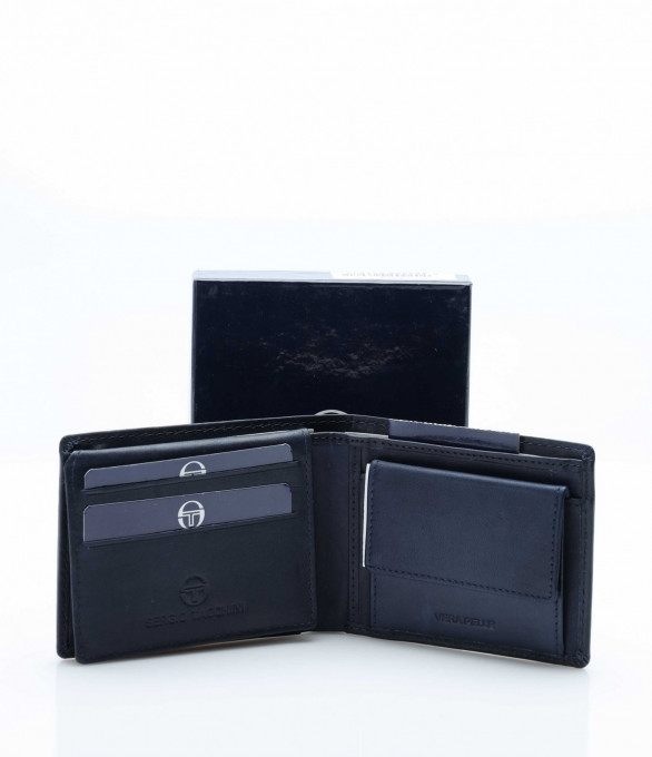 Класически портфейл 12845 - Син