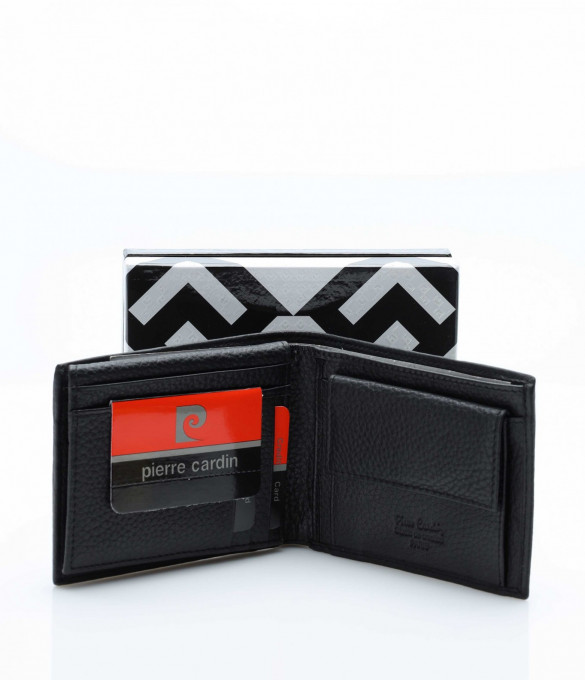 Изискан портфейл с лого 12798 - Черен