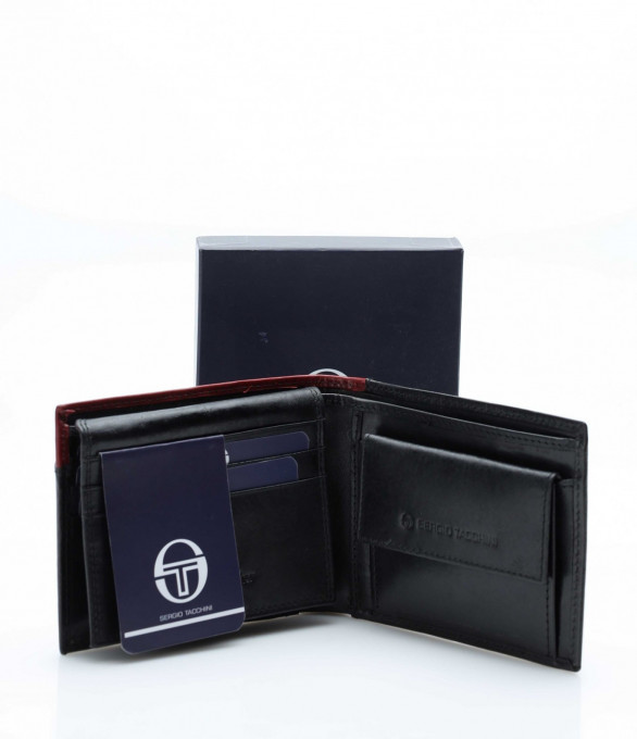 Двуцветен портфейл 12813 - Черен