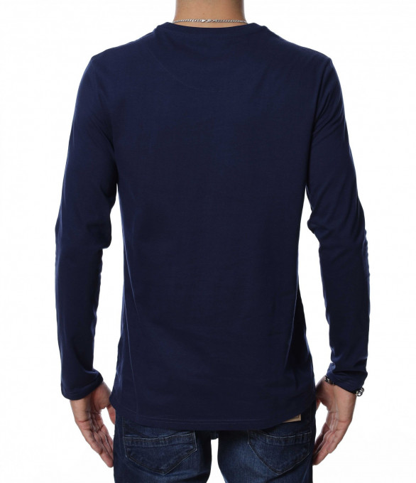 Блуза с дълъг ръкав 12909 - Син