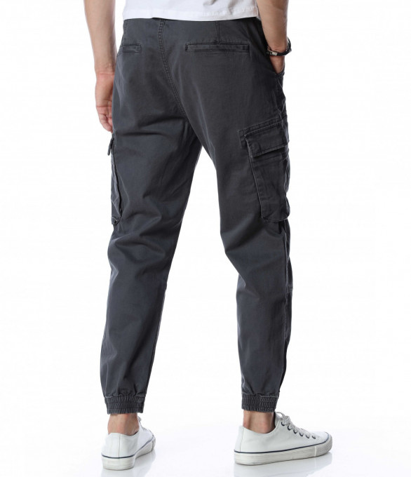Карго панталон 12918 - Сив