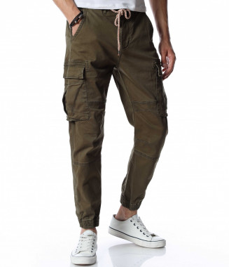 Карго панталон 12918 - Зелен